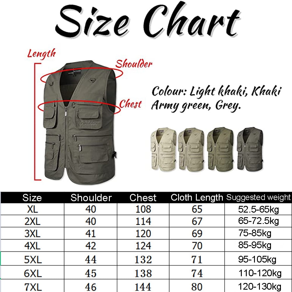 Men's Outdoor Vest Leisure Quick-Drying Fishing Vest(4XL,Green) 