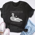 thumbnail image 4 of EcoLoom Summerween Social Club Skeleton Pool Short Sleeve Unisex T Shirt, 4 of 6
