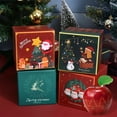 thumbnail image 1 of TopLLC Christmas Gift Boxes with Lids, 5x5x5 Inch Small Square Christmas Themed Pattern Gifts Boxes with Matching Handheld Bag, Reusable Xmas Gift Wrap Boxes for Presents Party Wedding Holiday, 1 of 5