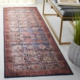thumbnail image 2 of SAFAVIEH Tucson Bronagh Oriental Machine Washable Runner Rug, Navy/Rust, 2'6" x 6', 2 of 8