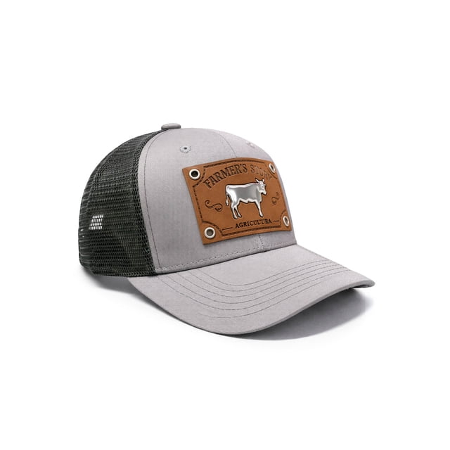 Knite Gorra Farmer Agro Prime Trucker Plata Ajustable Estilo Ranchero