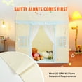thumbnail image 4 of KFFKFF Children's Playhouse, Suitable for Ages 1-5, Includes Mat & Light, Indoor/Outdoor Use, Window-Equipped Castle Design, Beige, Ideal for Both Boys & Girls, 4 of 9