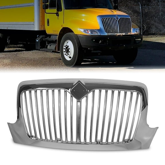 TORQUE Replacement Chrome Grill Grille for 2002-2019 International Durastar 4100 4200 4300 4400 (TR040)