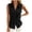 *Black, variant on VBVC Women's Sleeveless Button Down Shirt, Ladies' Collared V-Neck Blouse, Casual Pocket Work Office Tank Top For Women,Black,S-2XL