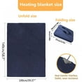 thumbnail image 3 of 12V Automotive Warming Blanket with Three Heat Large 150x110cm Soft Throw for Car Truck Travel, 3 of 6