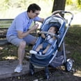 Monbebe Lynx 6 in 1 Modular Travel System Stroller, Distressed Plaid