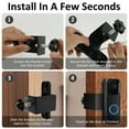thumbnail image 4 of Anti-Theft Doorbell Mount No Drill Video Doorbell Mounting Bracket Outdoor Doorbell Bracket Holder with Screws Plastic Doorbell Camera Door Mount for Home Apartments Office, 4 of 8