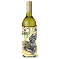 thumbnail image 1 of "Treasures and Peacock Feathers Bottle Koozie Hugger, 750ml, Multicolor" Caroline's Treasures CDCO0035LITERK, 1 of 1