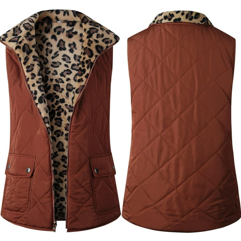 Ladies animal shop print vests