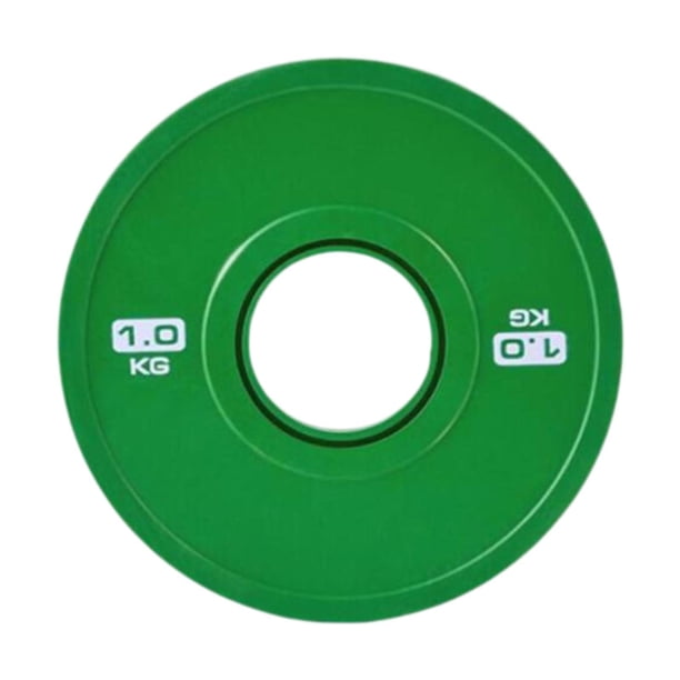 Placa de peso pequeña, equipo de placa de cambio, peso práctico universal para entrenamiento 1 kg Verde