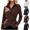 Black, variant on Women Vertical Stripe Wrap Blouse Fashion Lapel Collar Long Sleeve Tie Waist Surplice Hem Shirt Casual Office Daily Matching Tops, Size (S-XXL)