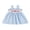 Blue, variant on BemeyourBBs Toddler Baby Girls 4th of July Dress Outfit Patriot Fourth of July Independence Day Clothes Flag Embroidery Strap Plaid Gingham Casual Summer Smocked Dress Outfits