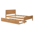 thumbnail image 3 of Max & Lily Full Size Bed Frame with Trundle, Classic Solid Wood Platform Bed for Kids, 3 of 11