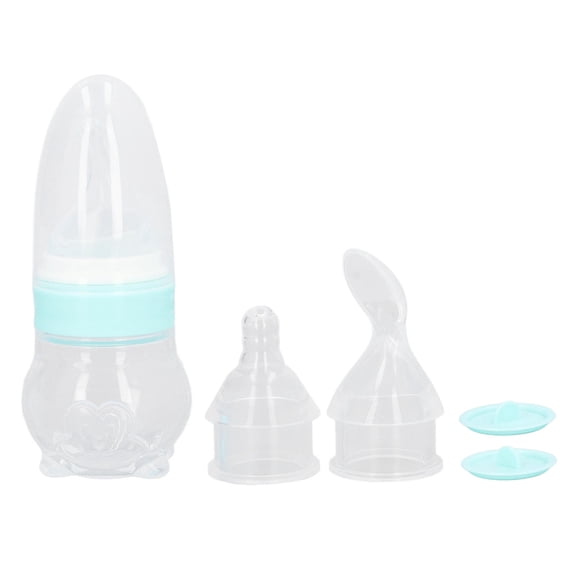 LAZIOEGR Silicone Baby Bottle Feeder – Multi‑Use Food, Water & Medicine Cup with Detachable Spoon, Easy‑Clean, Safe & Spillage‑Free