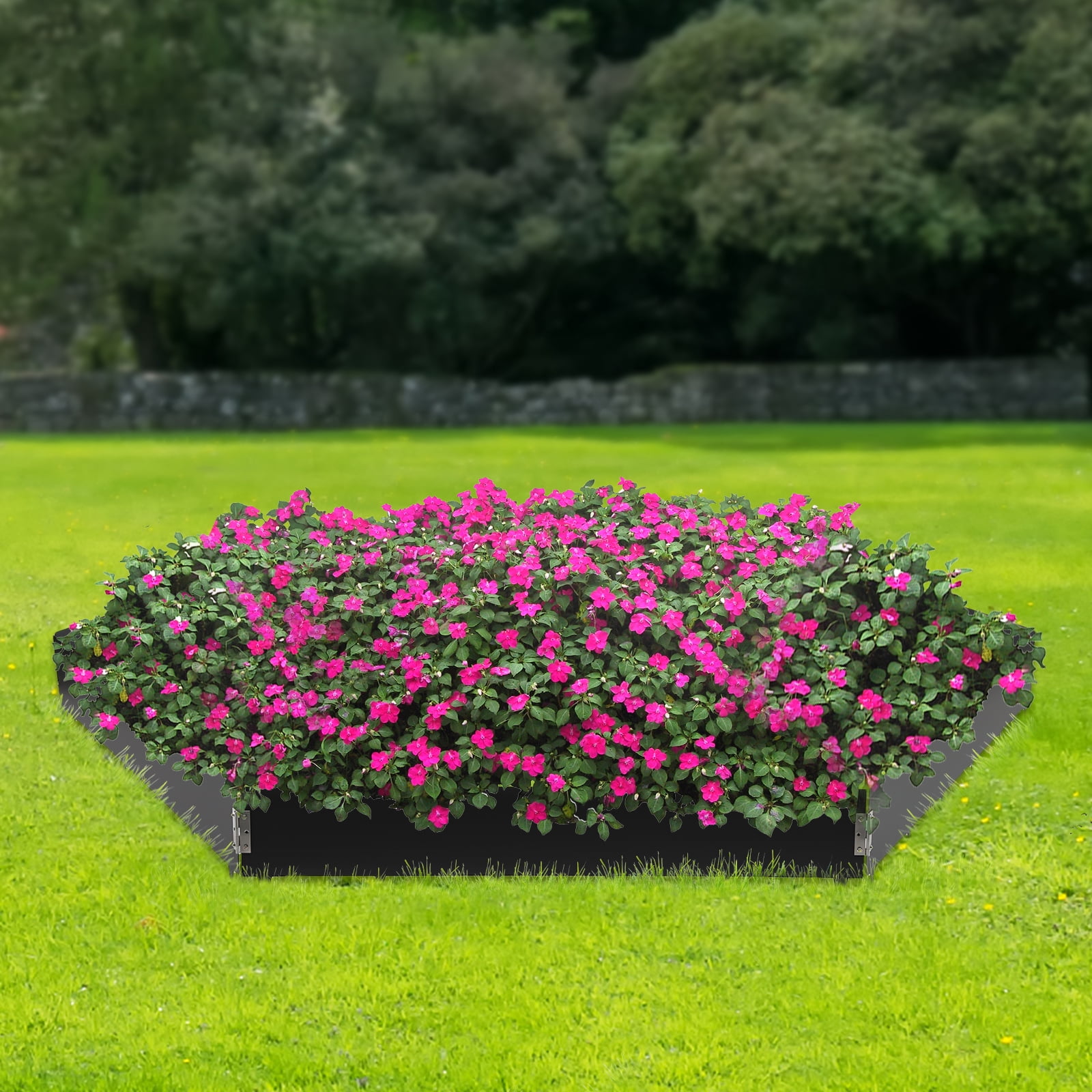 Miumaeov 6 Pack Steel Landscape Edging Lawn Outdoor Garden Barrier Bendable Edge Border 40'' L X 8.46" H