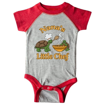 

Inktastic Nana s Little Chef with Cute Turtles Gift Baby Boy or Baby Girl Bodysuit