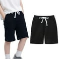 thumbnail image 5 of 2 PCS Toddler Baby Boys Summer Casual Shorts Solid Sport Shorts Kids Cotton Athletic Pants 1-5T, 5 of 9