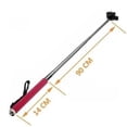 thumbnail image 3 of Extendable Handheld Selfie Stick MONOPOD - 7.87" to 38.19" Height - 1.10 lb Load Capacity For iPhone X iPhone 8 8 Plus 7 7Plus 6 6s Plus SE 5 5s 5c Samsung Galaxy S8 S8 plus - Red, 3 of 7