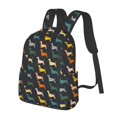 thumbnail image 2 of Daiia Plaid Dachshund School Backpack for Men and Women Lightweight Backpack Durable Backpack Water-Resistant,Travel,Work Bag, 2 of 9