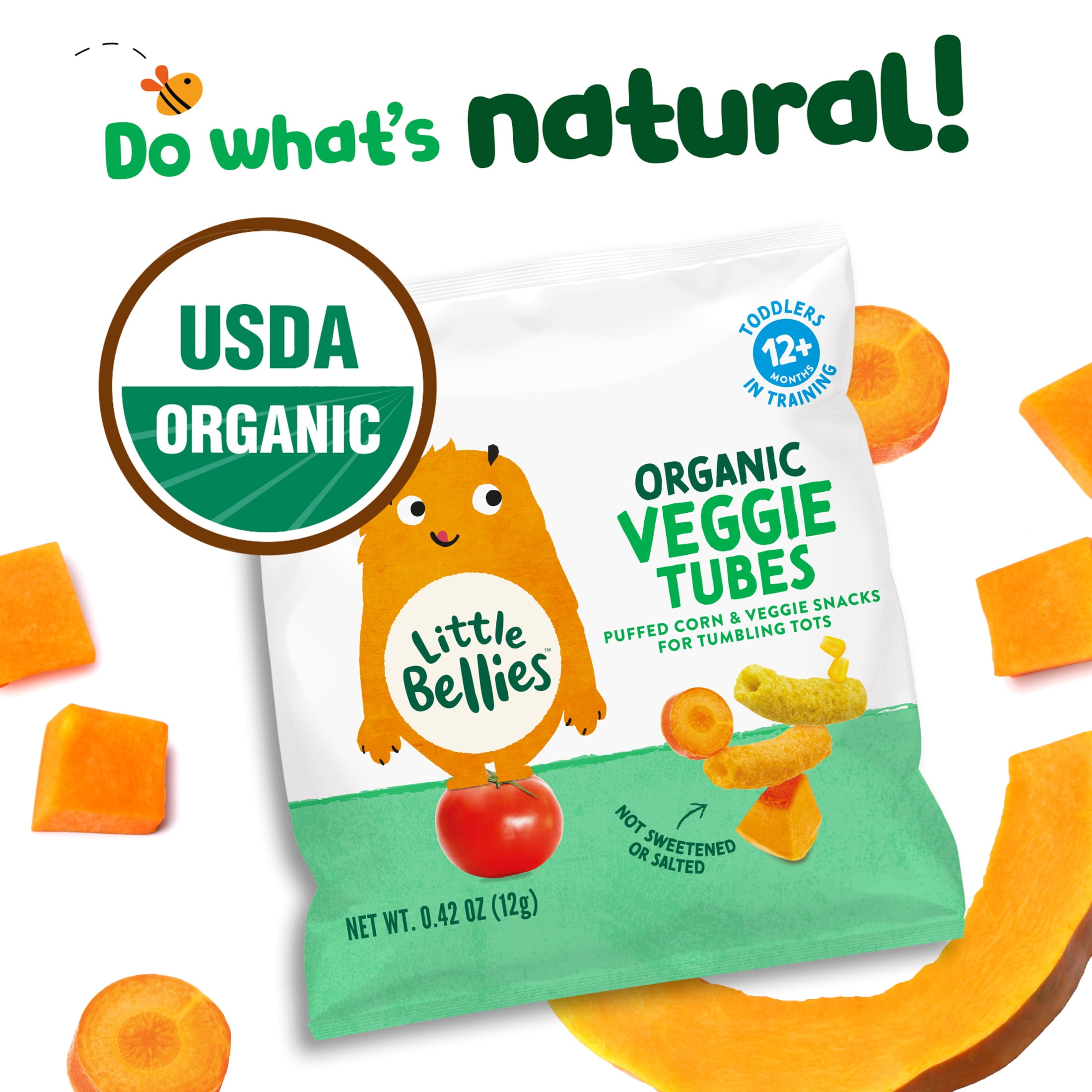 (2 pack) Little Bellies Organic Veggie Tubes, 0.42 oz