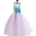 thumbnail image 1 of Mermaid Costume Tutu Jupe Filles Bandeau Taille Haute Robe en Tulle pour Fête, 1 of 5