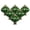 Dark Green, variant on 6Pcs White Pumpkin Knobs Vintage Ceramic Cabinet Knobs Retro Dresser Knobs Pulls with 3 Size Mounting Screws