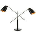 thumbnail image 3 of SAFAVIEH Mavis 32 in. H Adjustable Duo-Light Table Lamp, Black, 3 of 4