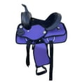 thumbnail image 3 of RESISTANCE New Generation Youth/Kids Western Synthetic Horse Saddle – 10", 12", 13" – Available in Purple, Black, Light Brown, and Pink, 3 of 9