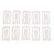 thumbnail image 2 of 4 X 50 Piezas De Plástico Para Camisa, Alfileres Para Cuello, Pinzas Para Manualidades, Color Blanco Sunnimix Broches para camisa, 2 of 8