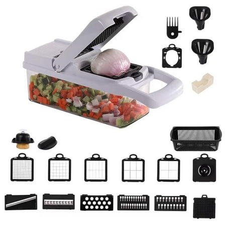 

Vegetable Chopper Slicer Cutter Onion Veggie Dicer 22 In 1 Food And Juicer Kitchen