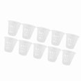 thumbnail image 1 of 10 Pcs Durable and Safe Plastic Hydroponic Baskets for Balcony Garden Planting (White), 1 of 1
