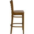 thumbnail image 5 of Home Square 29.5" Ladder Back Bar Stool in Cherry - Set of 3, 5 of 7
