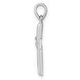 thumbnail image 3 of FJC Finejewelers 925 Sterling Silver Rhodium Plated Polished Cross Charm 23 x 12 mm, 3 of 6