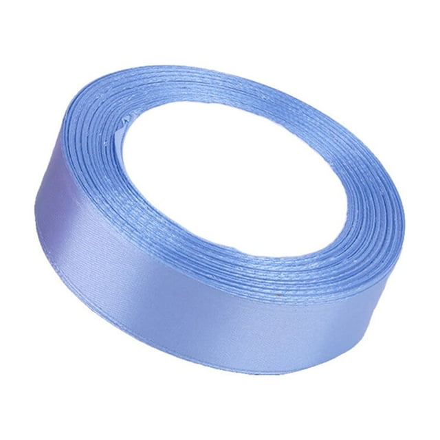 tredstone Gift Wrap Ribbon Wedding Clothes Making Supply Multi-color DIY Craft Accessories Festival Fabric Polyester Ribbons Box Ornaments Sky-blue 20