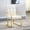White, variant on Glam Deco Style Linen Dining Chair with Tufted Design in Home Decor Adds Retro Flair