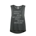 thumbnail image 1 of Thread Tank Teacher Appreciation Women's Sleeveless Muscle Tank Top Charcoal Medium, 1 of 4