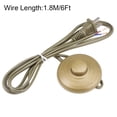 thumbnail image 3 of Uxcell Round Lamp Foot Pedal Push Button Switch Nylon Gold 1pcs, 3 of 6