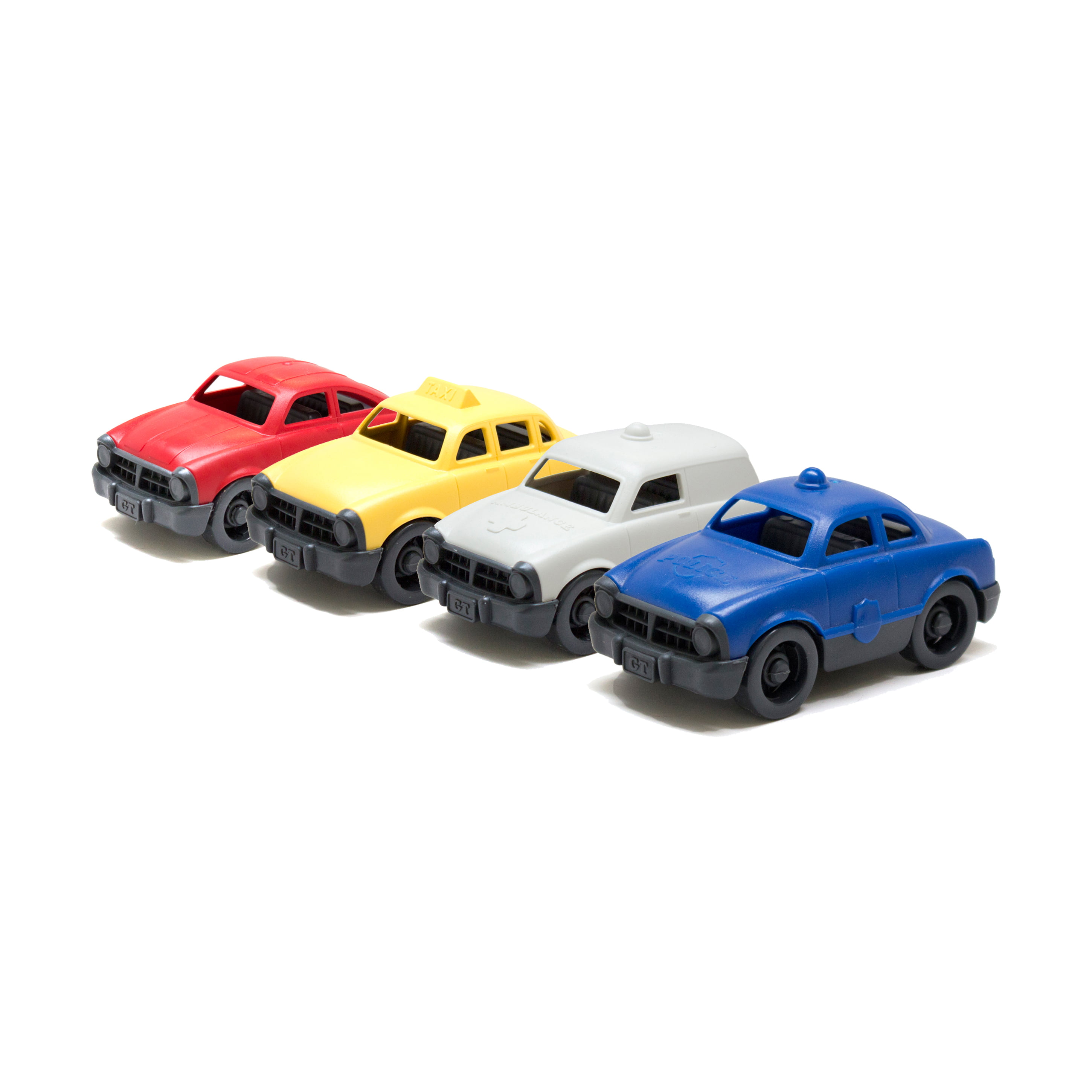 Green Toys Mini Autos 4er-Set Spielzeugauto Kleinkindspielzeug 