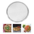 2pcs Round Pizza Screen Pizza Pan Baking Pan with Hole Aluminum Baking