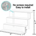 thumbnail image 2 of Acrylic Risers Display Shelf Perfume Organizer, Acrylic Riser for Display Compatible with Funko POP Shelf, Acrylic Organizer Shelves for Cologne Organizer Skincare Organizer Perfume Stand Clear 2PCS, 2 of 8