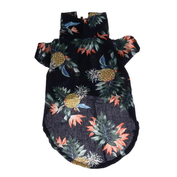 Camiseta para perro, ropa para mascotas, camisa, ropa de playa para cachorros, ropa Black-M