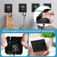 thumbnail image 5 of Ganchos de pared adhesivos impermeables de alta resistencia, ganchos impermeables transparentes sin clavos para cocina y baño, 1/5/10/20 piezas, 5 of 5