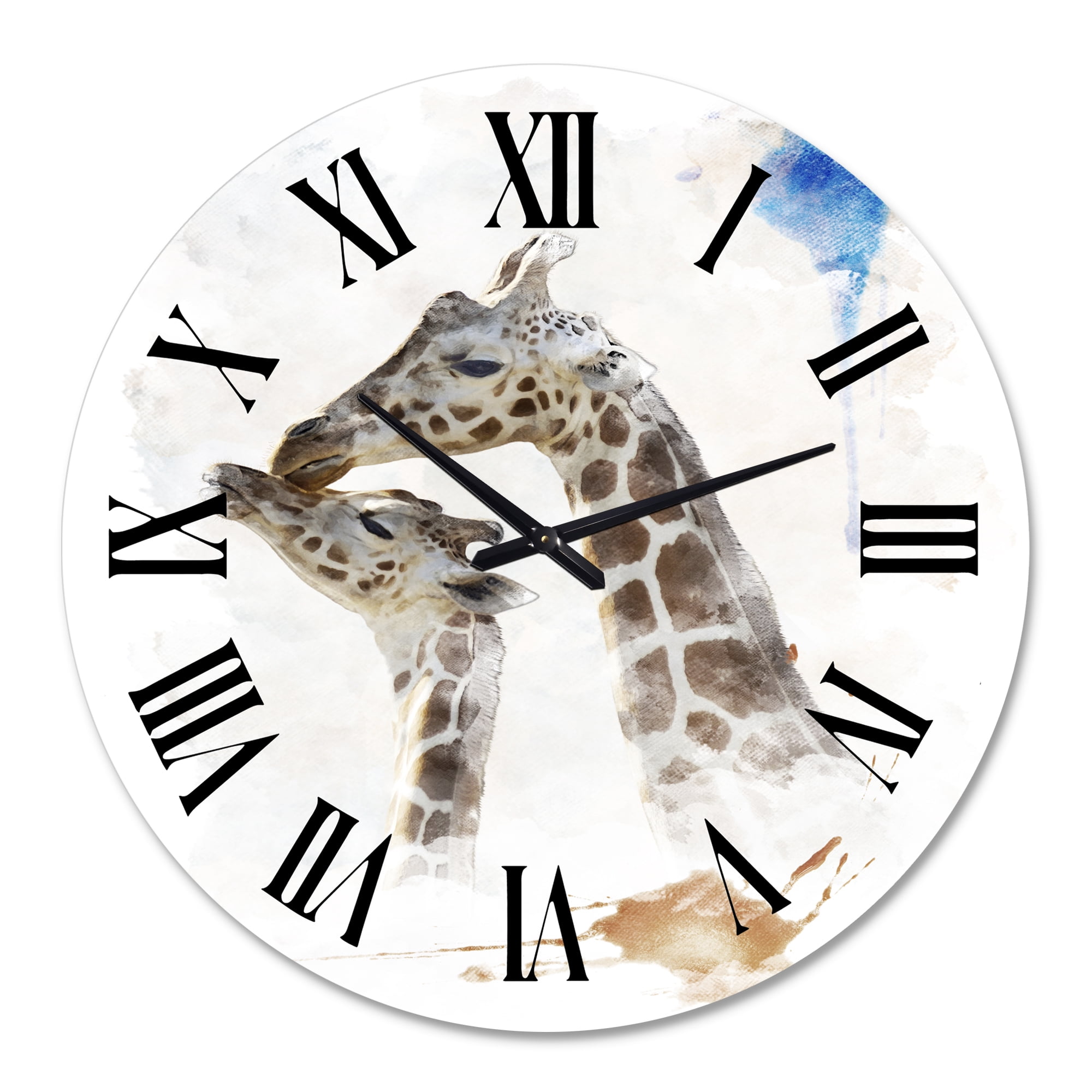 Designart 1 in Quartz Farmhouse Wall Clock