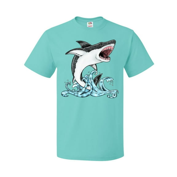 Inktastic Great White Shark Jumping T-Shirt
