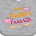 thumbnail image 4 of Inktastic I'm Daddy's Favorite with Arrow and Hearts in Pink Boys or Girls Baby Bib, 4 of 4
