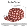 thumbnail image 2 of Flat Bill Trucker Hats for Women Men - Cute Pig with Coins Adjustable Flat Baseball Cap Snapback Hats Dad Hats for Men, 2 of 7
