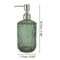thumbnail image 4 of Unique Bargains 1 Pc Simple Cylindrical Soap Pump Dispenser for Bathroom 450ml Green Silver Tone, 4 of 6