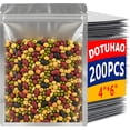 thumbnail image 5 of Small Mylar Bags 200 Pcs, 4" X 6" Foil Bags, Reusable Food Storage Bag, Freshie Bag, Zipper Pouches Resealable for Long Term Food Storage (200 Pcs, 4" X 6"), 5 of 7