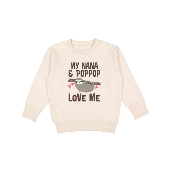 Inktastic Nana and Poppop Love Me Toddler Sweatshirt