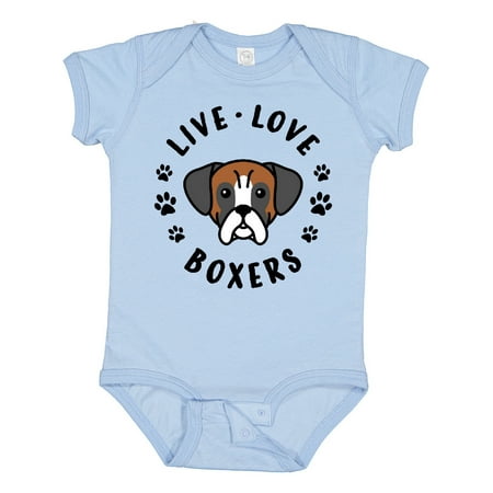 

Inktastic Live Love Boxers Gift Baby Boy or Baby Girl Bodysuit